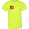 Neon Yellow logo Custom team Tshirt