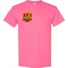 Neon pink logo Custom team Tshirt